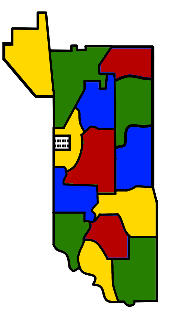 A map of the rough area of the neighborhood in question within Greater Marysville. It is located in the Marshall Neighborhood.